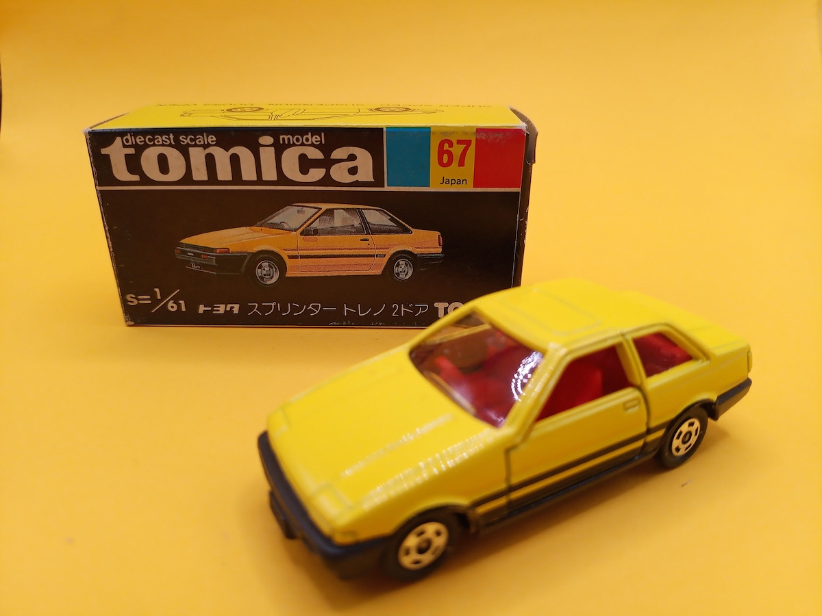 トミカ 67トヨタスプリンタートレノ2ドア 日本製 黒箱 | トイズキング