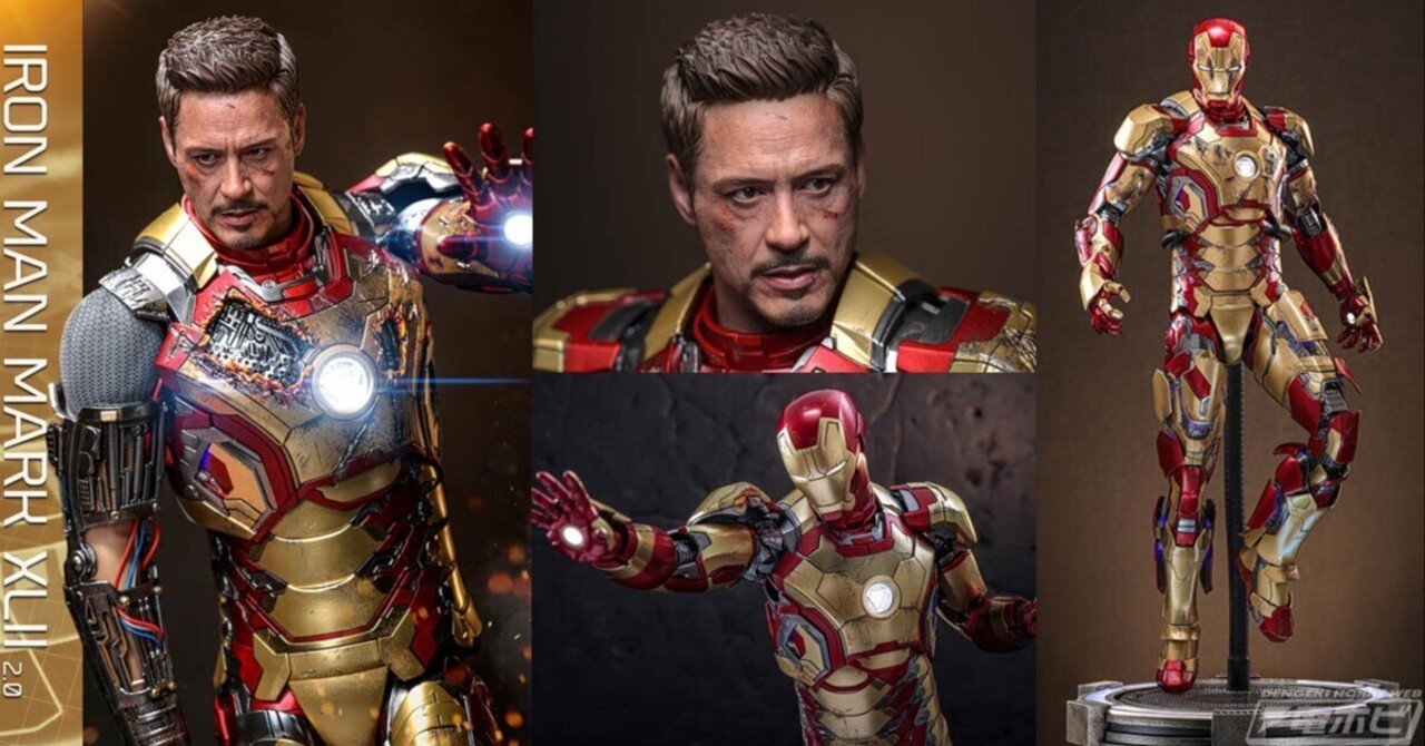 アイアンマン　フィギュア　マーク3 マーク4 アイアンマン3』アイアンマン・マーク42の「2.0版」アクション