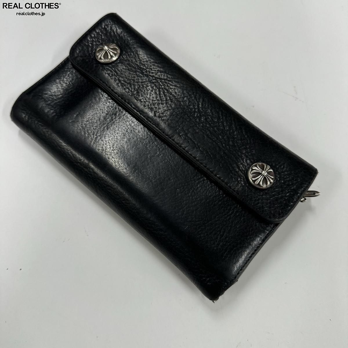 クロムハーツ　ウェーブウォレット 難あり 難あり】CHROME HEARTS/クロムハーツ WAVE/ウェーブウォレット クロス