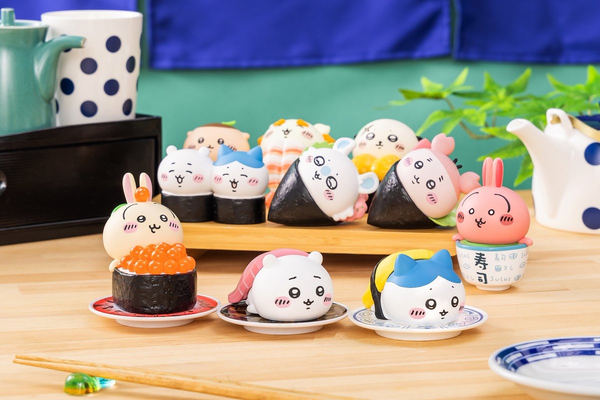ちいかわ寿司 フィギュアコレクション 3種セット ちいかわたちがお寿司になっちゃった!? 「ちいかわ寿司 フィギュア