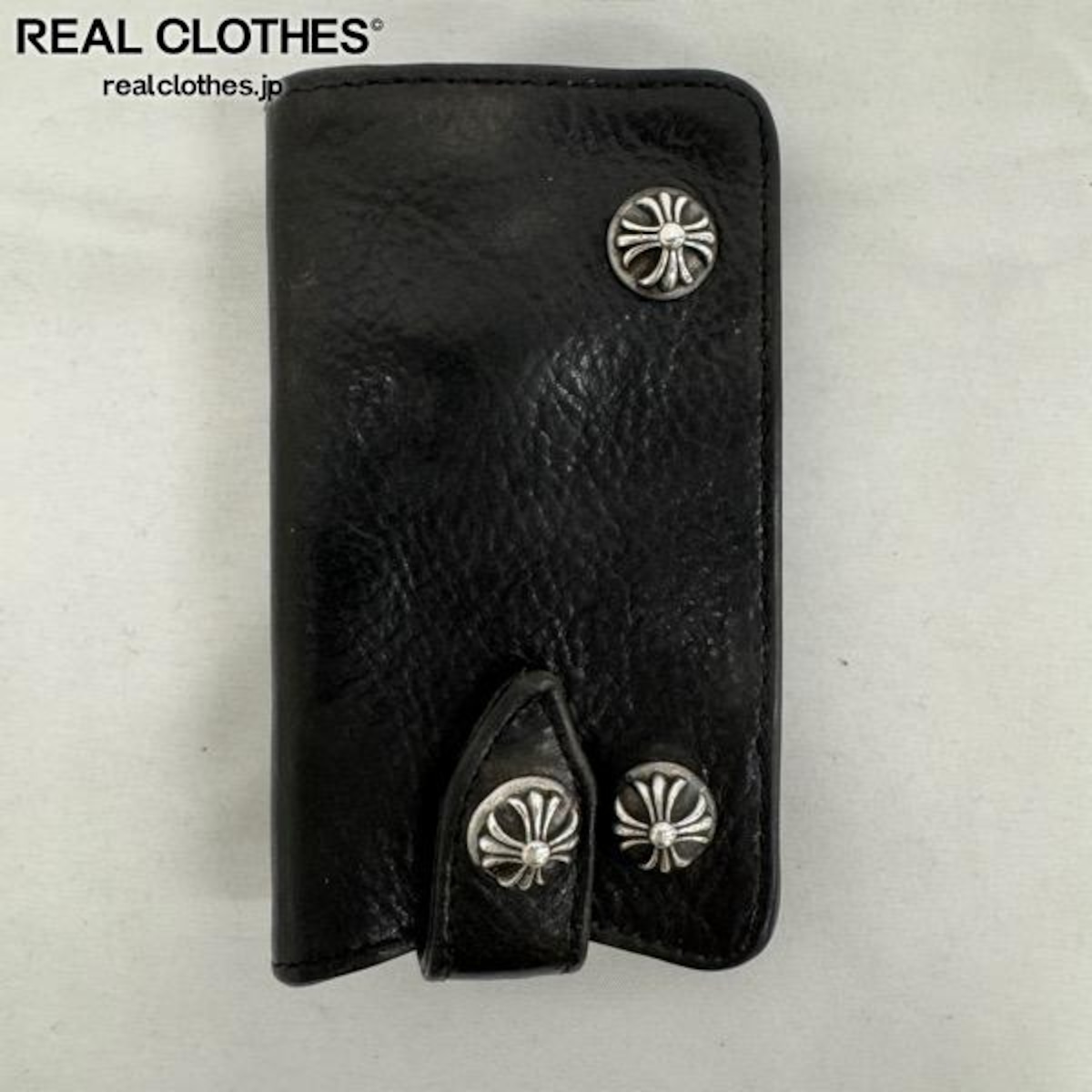 CHROME HEARTS/クロムハーツ KEYCASE SNAP CRS レザー キーケース