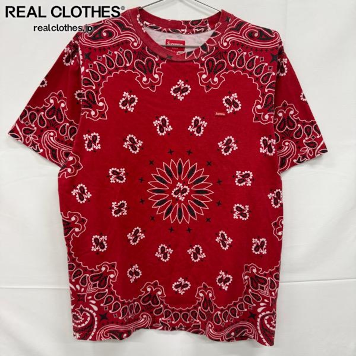 Supreme バンダナ 赤紺 Supreme/シュプリーム【21SS】Small Box Logo Tee Red Bandana